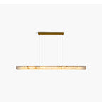 Modern Minimalist Linear Spanish Alabaster Pendant Light