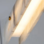 Modern Minimalist Linear Spanish Alabaster Pendant Light