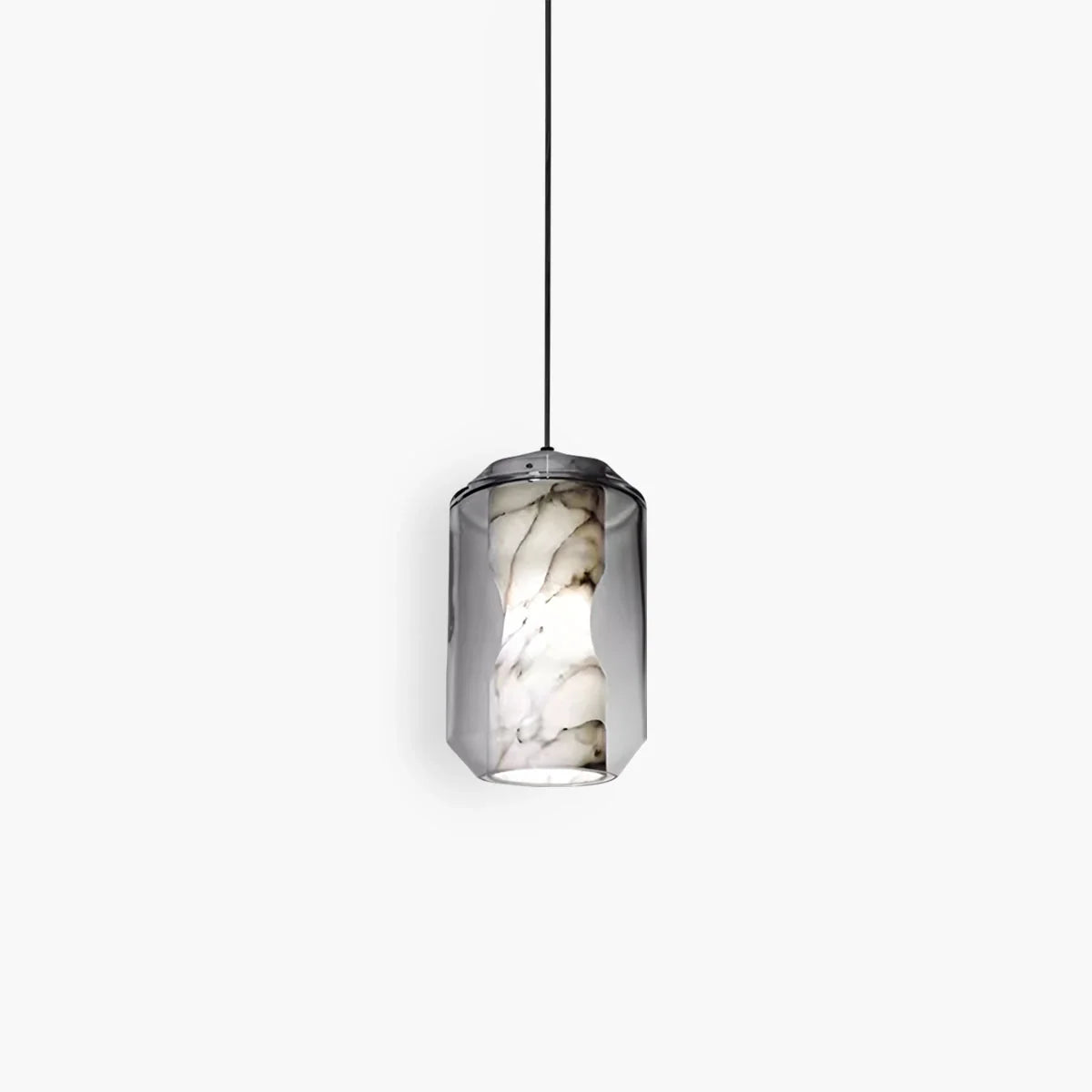 Modern Alabaster Glass Pendent Light for Bedroom