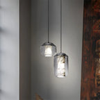 Modern Alabaster Glass Pendent Light for Bedroom