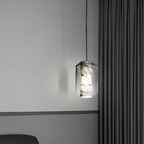 Modern Alabaster Glass Pendent Light for Bedroom