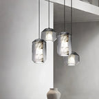 Modern Alabaster Glass Pendent Light for Bedroom