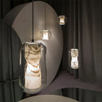 Modern Alabaster Glass Pendent Light for Bedroom