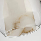 Modern Alabaster Glass Pendent Light for Bedroom