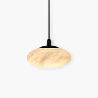 Modern Oval Bedroom Spanish Alabaster Pendant Light