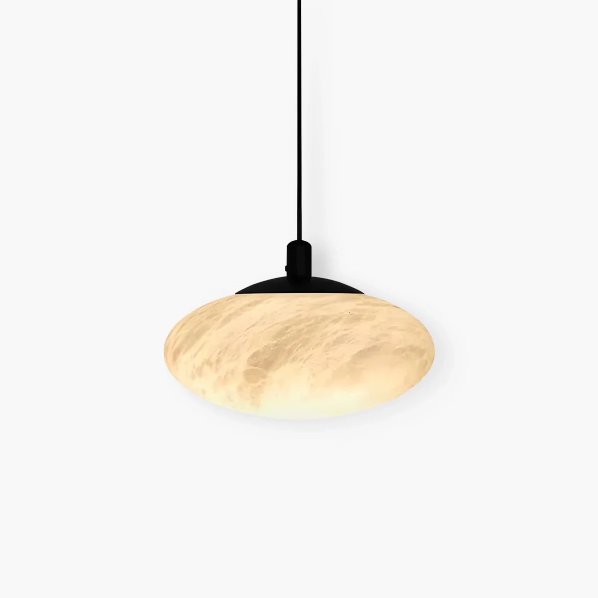 Modern Oval Bedroom Spanish Alabaster Pendant Light