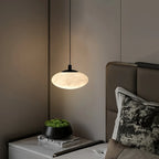 Modern Oval Bedroom Spanish Alabaster Pendant Light