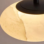 Modern Oval Bedroom Spanish Alabaster Pendant Light