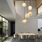 Haown Modern Pebble Shaped Spanish Alabaster Pendant Light