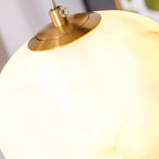 Haown Modern Pebble Shaped Spanish Alabaster Pendant Light