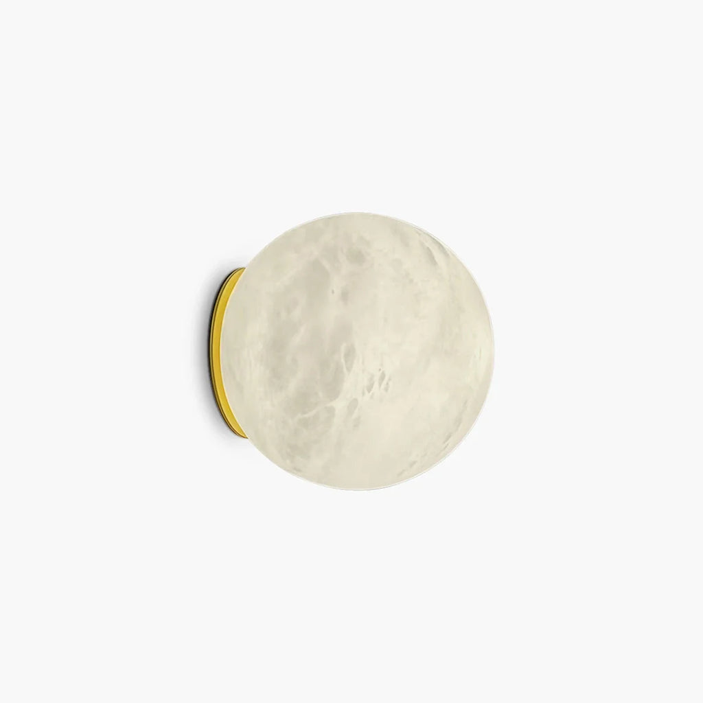 Modern Spherical Spanish Alabaster Wall Sconce