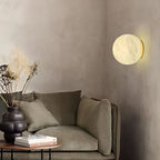 Modern Spherical Spanish Alabaster Wall Sconce