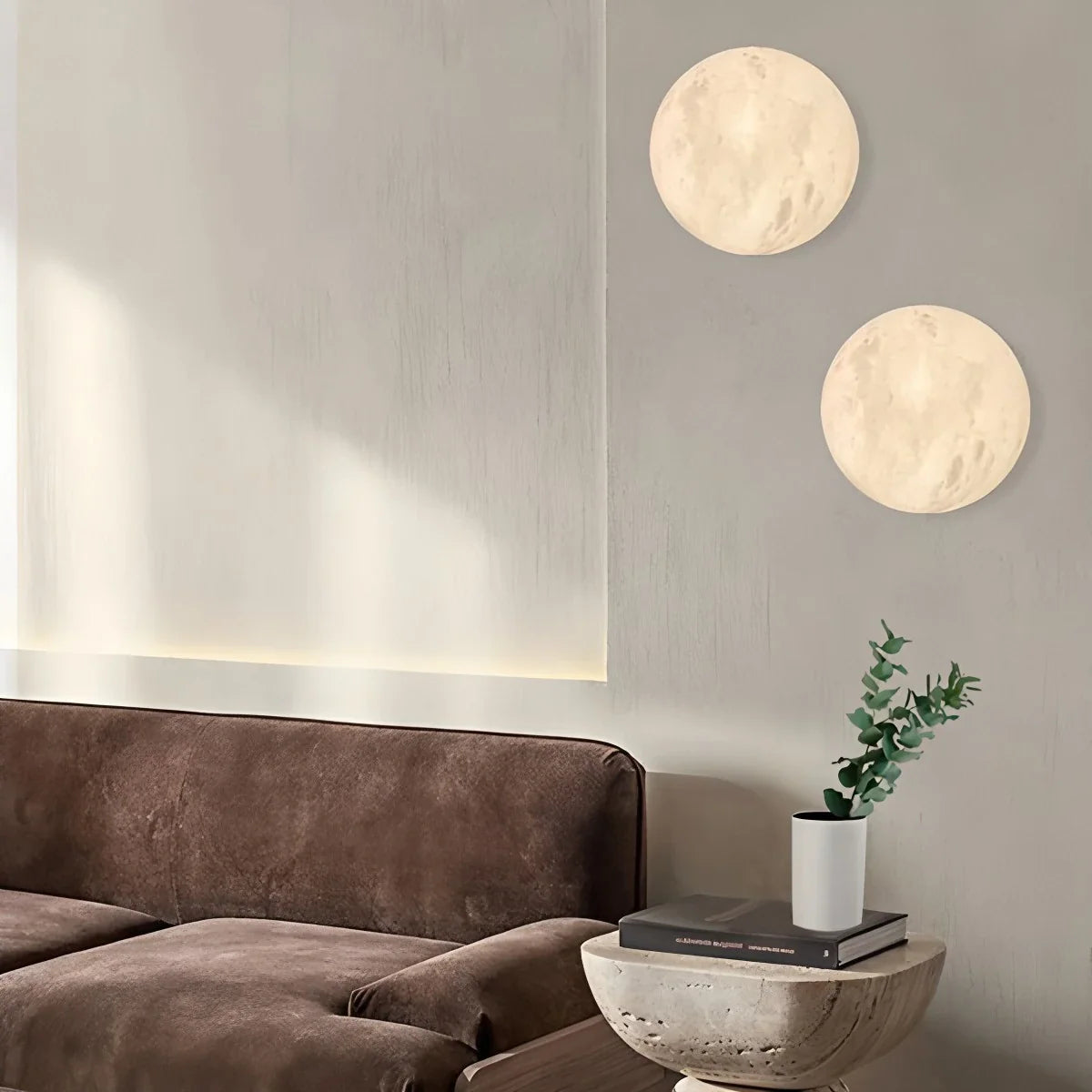 Modern Spherical Spanish Alabaster Wall Sconce