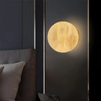 Modern Spherical Spanish Alabaster Wall Sconce