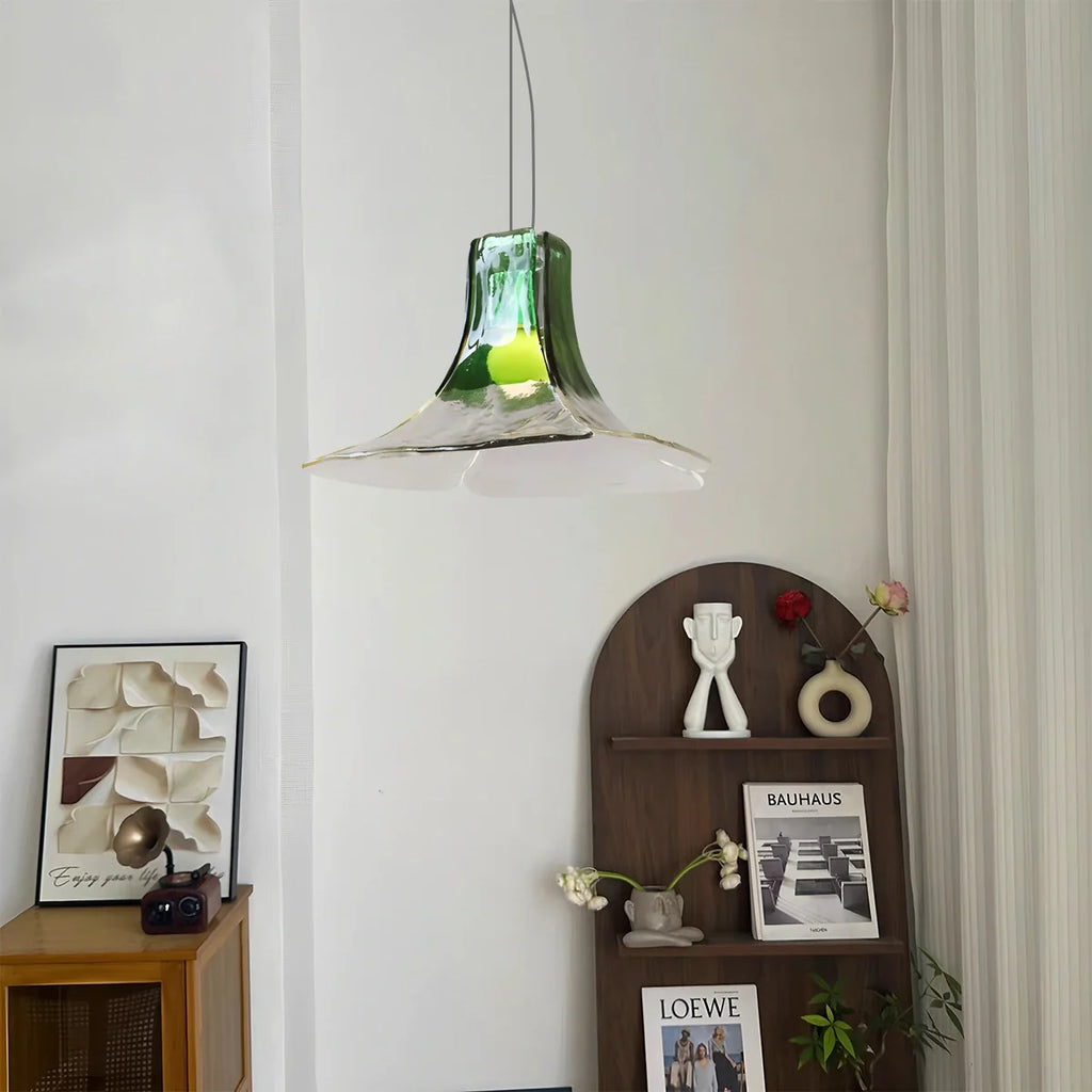 Haown Murano Gradient Petal Glass Pendant Light