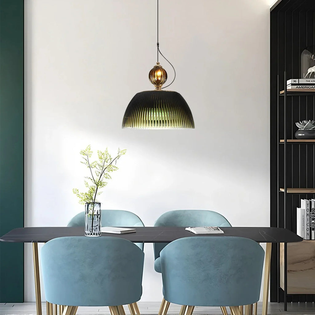 Haown Nordic Retro Glass Pendant Light for Dining Room