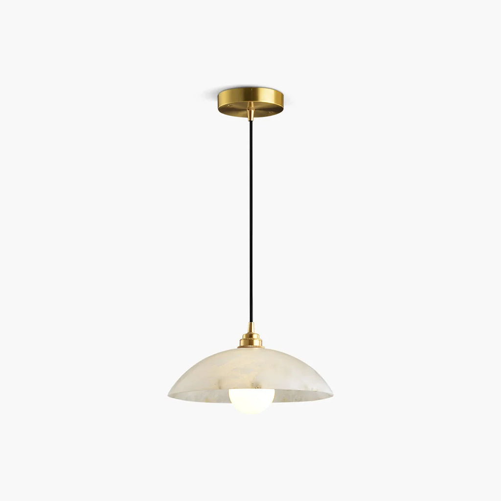 Dome Spanish Alabaster Pendant Light for Dining Room