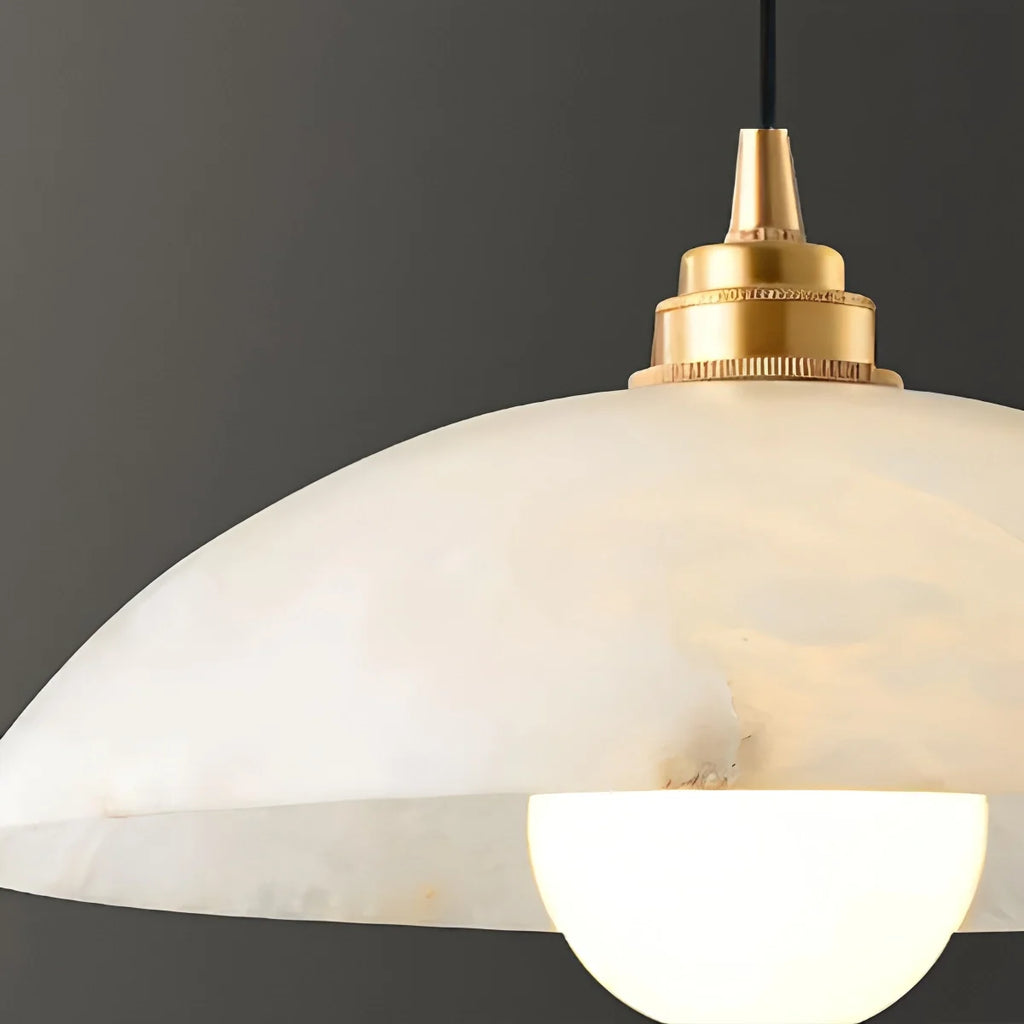 Dome Spanish Alabaster Pendant Light for Dining Room