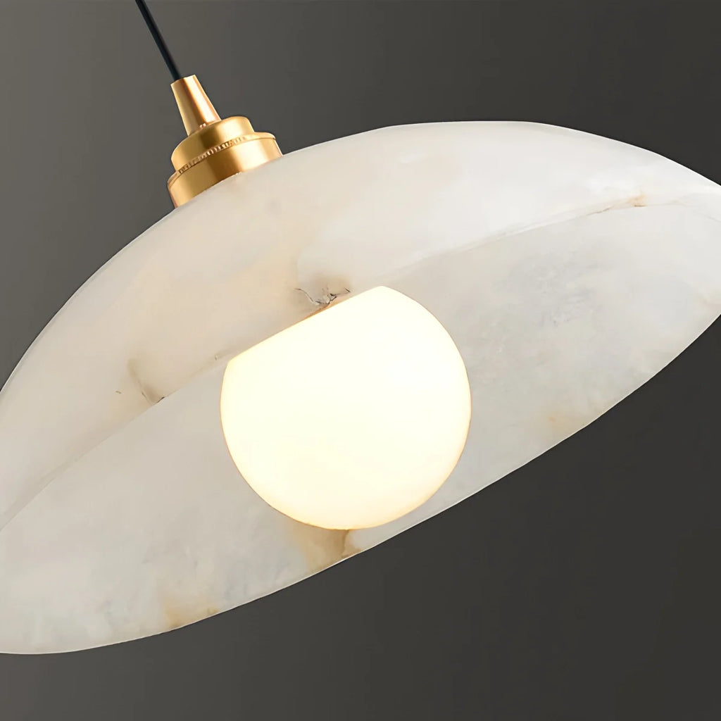 Dome Spanish Alabaster Pendant Light for Dining Room
