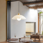 Dome Spanish Alabaster Pendant Light for Dining Room