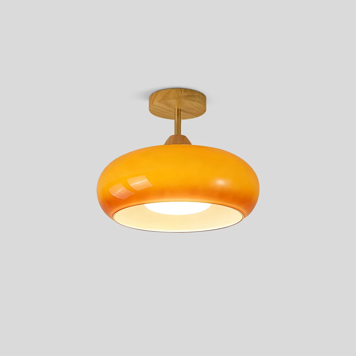 Haown Plafonnier Retro Glass Ceiling Lamp