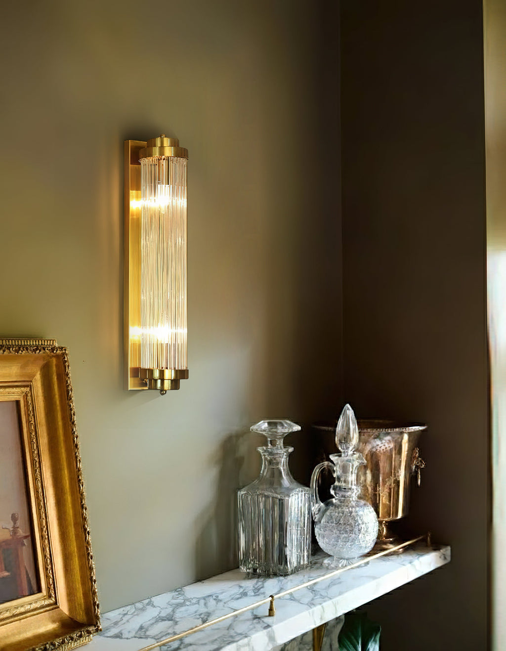 Pillar Offset Wall Lamp