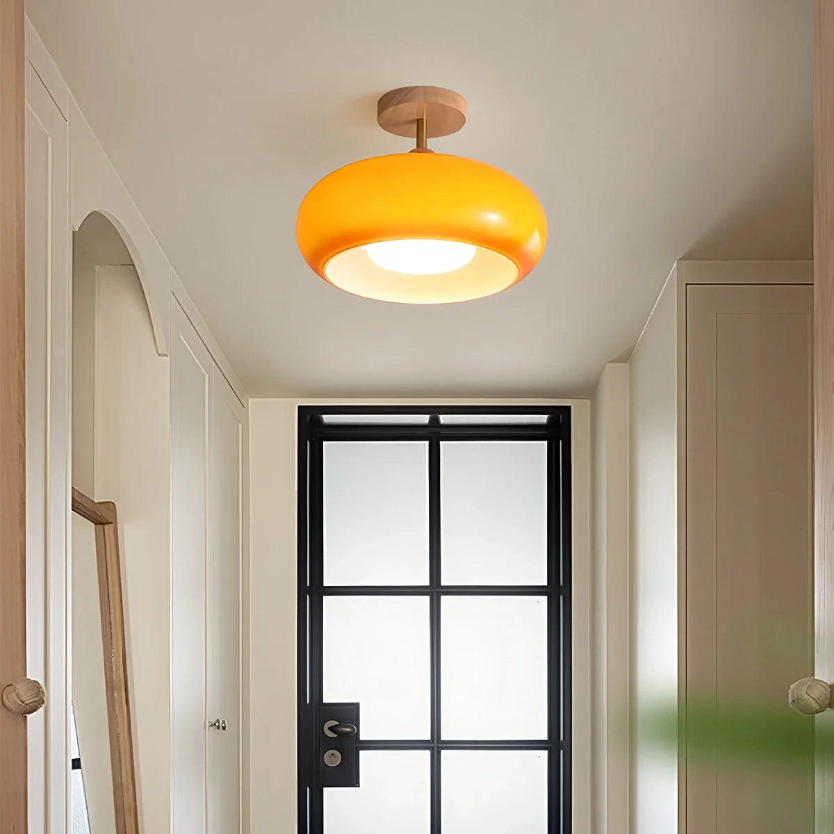 Haown Plafonnier Retro Glass Ceiling Lamp