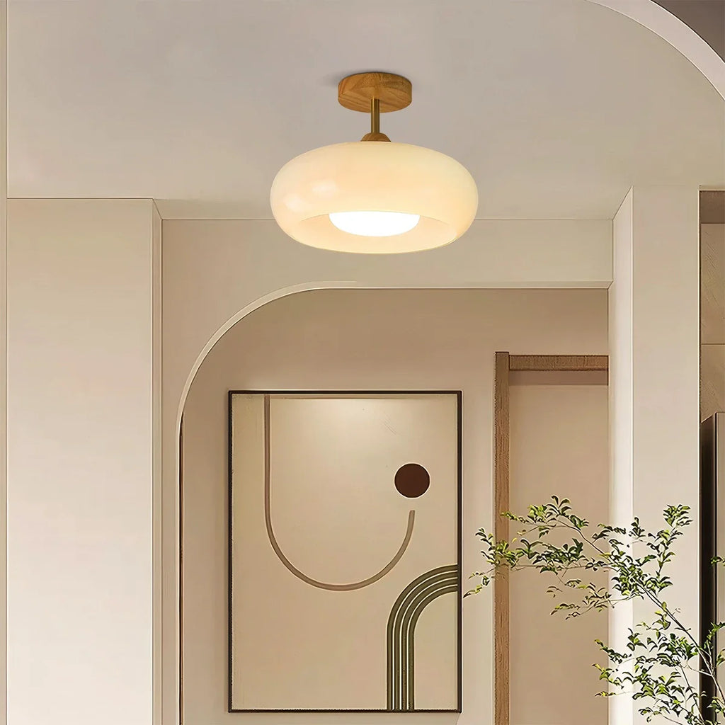Haown Plafonnier Retro Glass Ceiling Lamp
