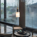 Cylindrical Spanish Alabaster Bedside Pendant Light