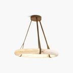 Simple Ring Spanish Alabaster Pendant Light for Living Room