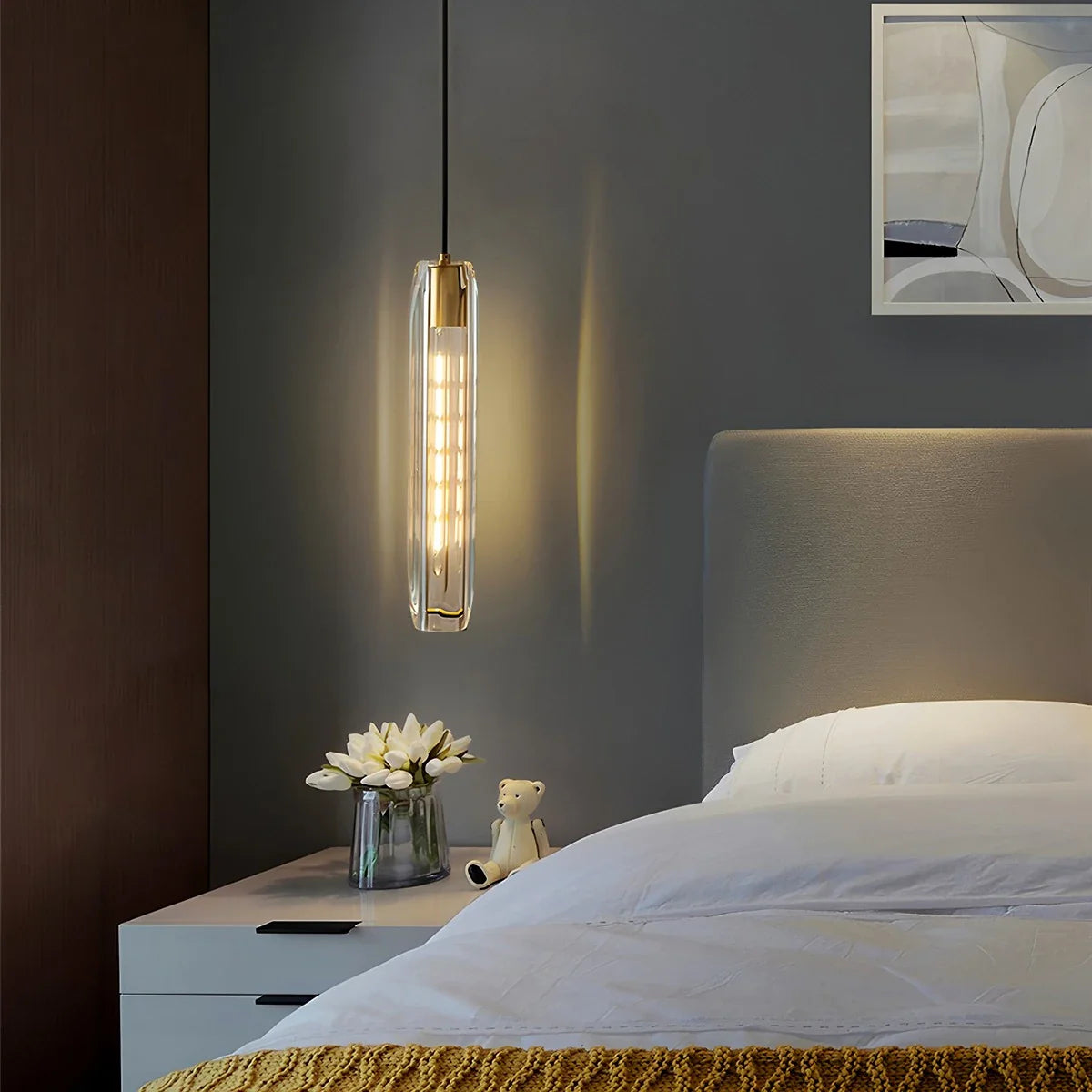 Haown Rod Light Elegant Post Modern Pendant Light