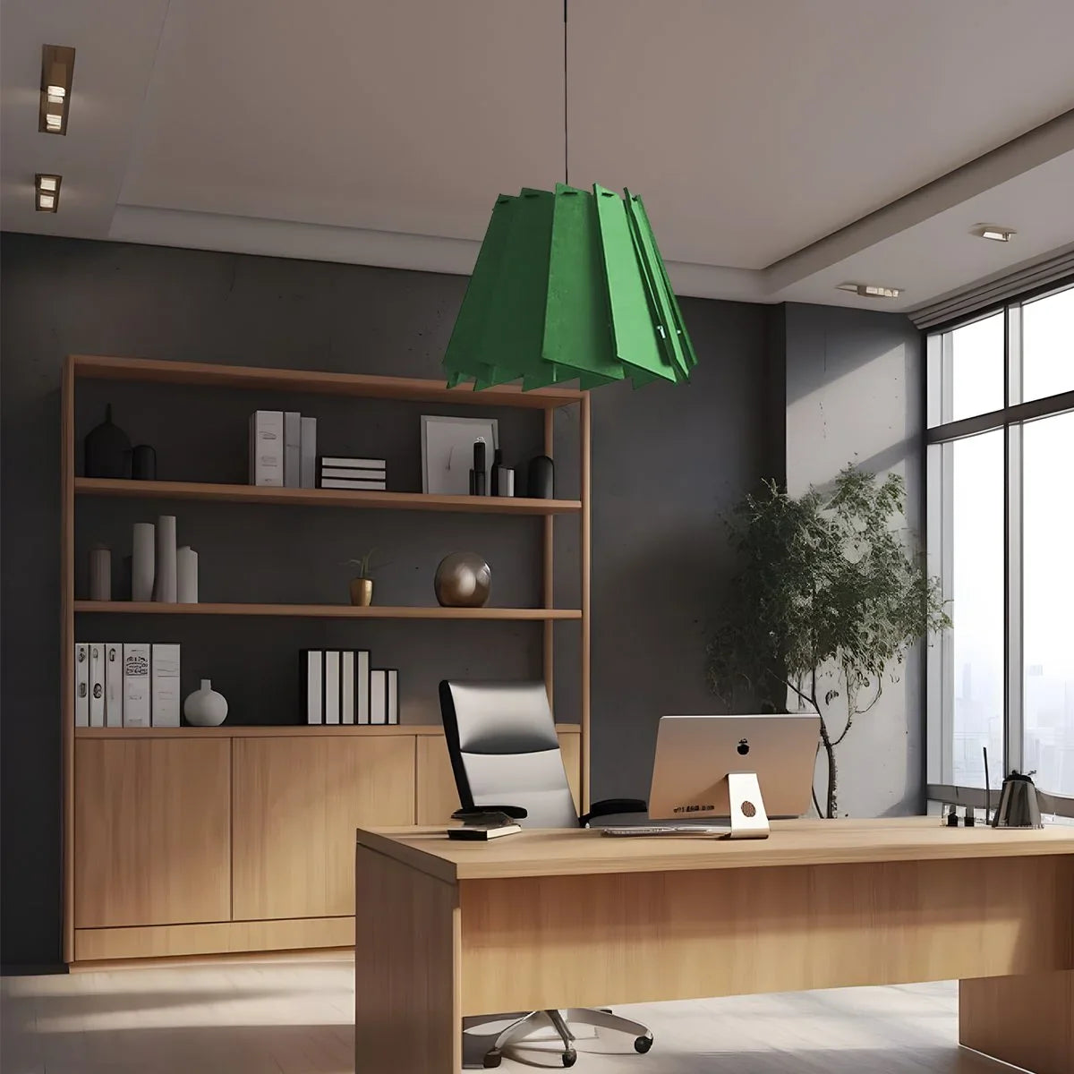 RotatingLeafAcousticPendantLight