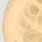 Simple Round Spanish Alabaster Wall Light for Hallway