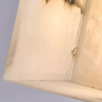 Simple Square Spanish Alabaster Wall Lamp for Living Room