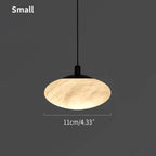 Modern Oval Bedroom Spanish Alabaster Pendant Light