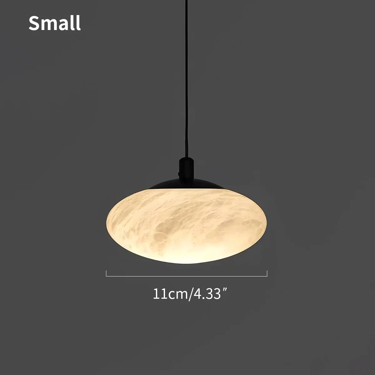 Modern Oval Bedroom Spanish Alabaster Pendant Light