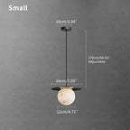 Haown Luxury Spherical Natural Spanish Alabaster Pendant Light