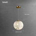 Haown Modern Creative Spliced Ball Spanish Alabaster Pendant Light