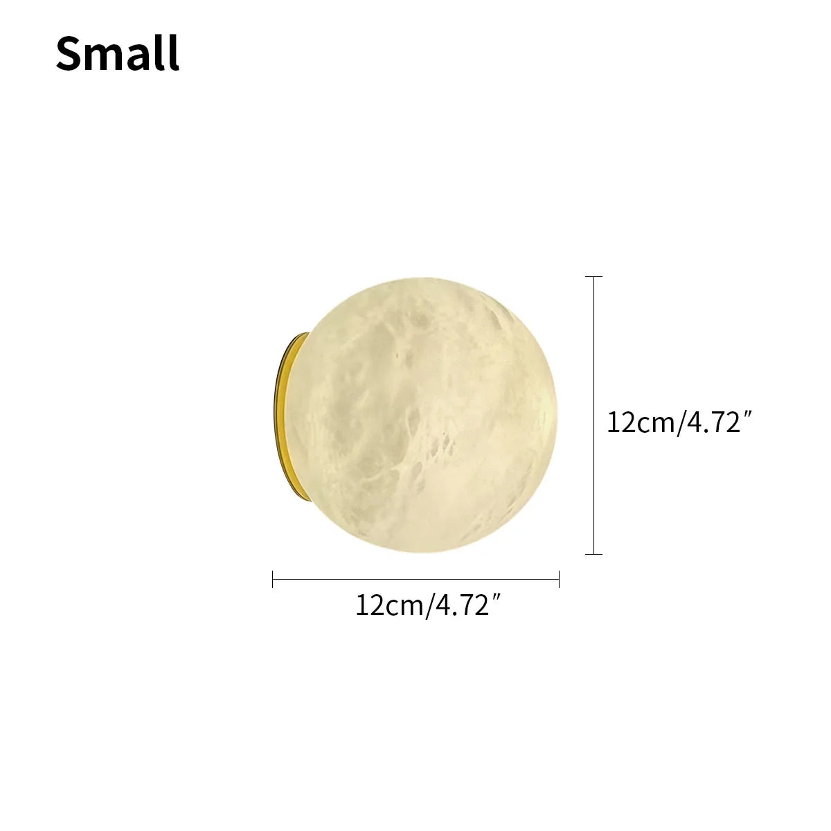 Modern Spherical Spanish Alabaster Wall Sconce