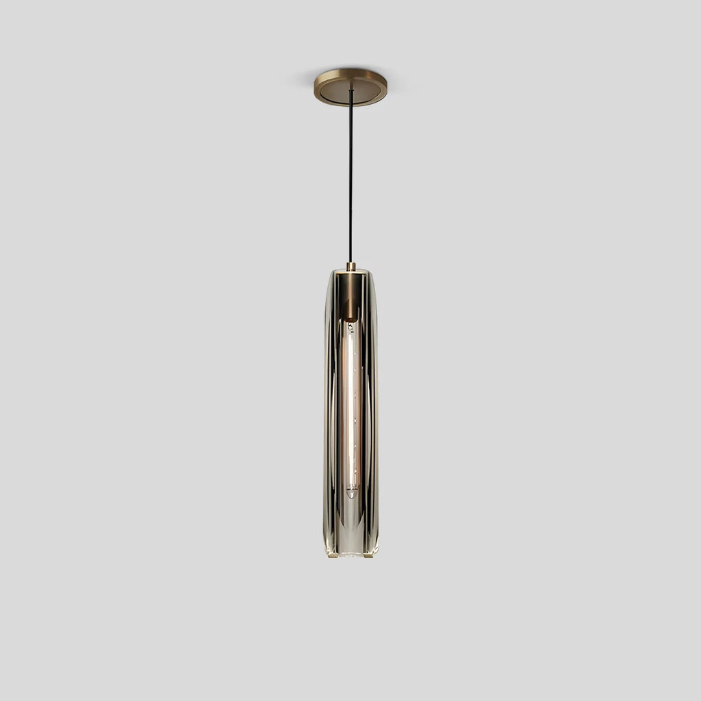 Rod Light Elegant Post Modern Pendant Light Smoke