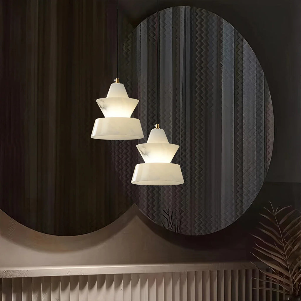 Spanish Alabaster Pendant Light Bedside Lamp