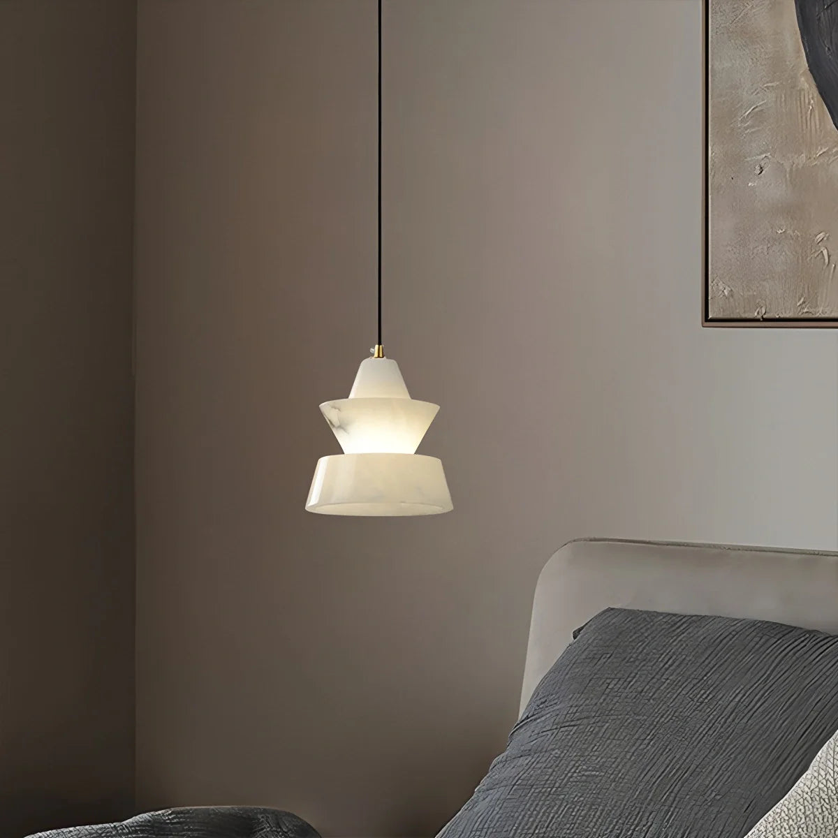Spanish Alabaster Pendant Light Bedside Lamp