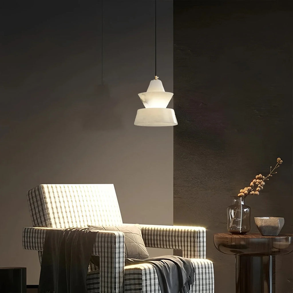 Spanish Alabaster Pendant Light Bedside Lamp