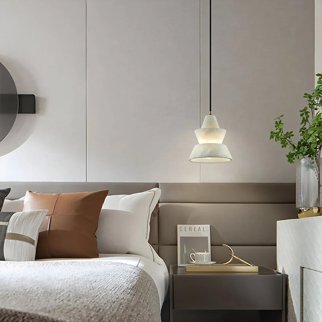 Spanish Alabaster Pendant Light Bedside Lamp