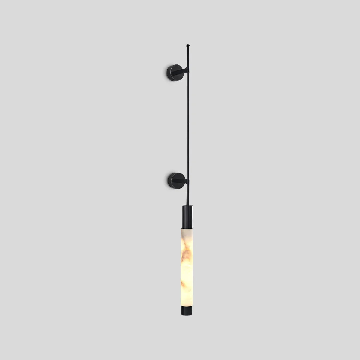 Modern Spanish Alabaster Long Strip Wall Lamp Style A-2 Base Black
