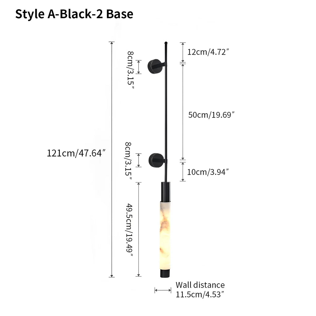 Haown Modern Spanish Alabaster Long Strip Wall Lamp