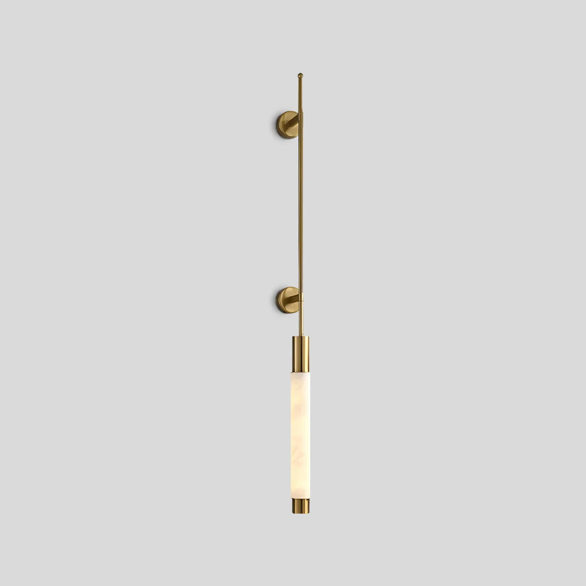 Modern Spanish Alabaster Long Strip Wall Lamp Style A-2 Base Copper