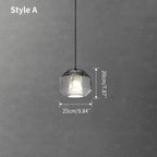 Modern Alabaster Glass Pendent Light for Bedroom