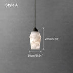 Natural Spanish Alabaster Pendant Light for Kitchen Island