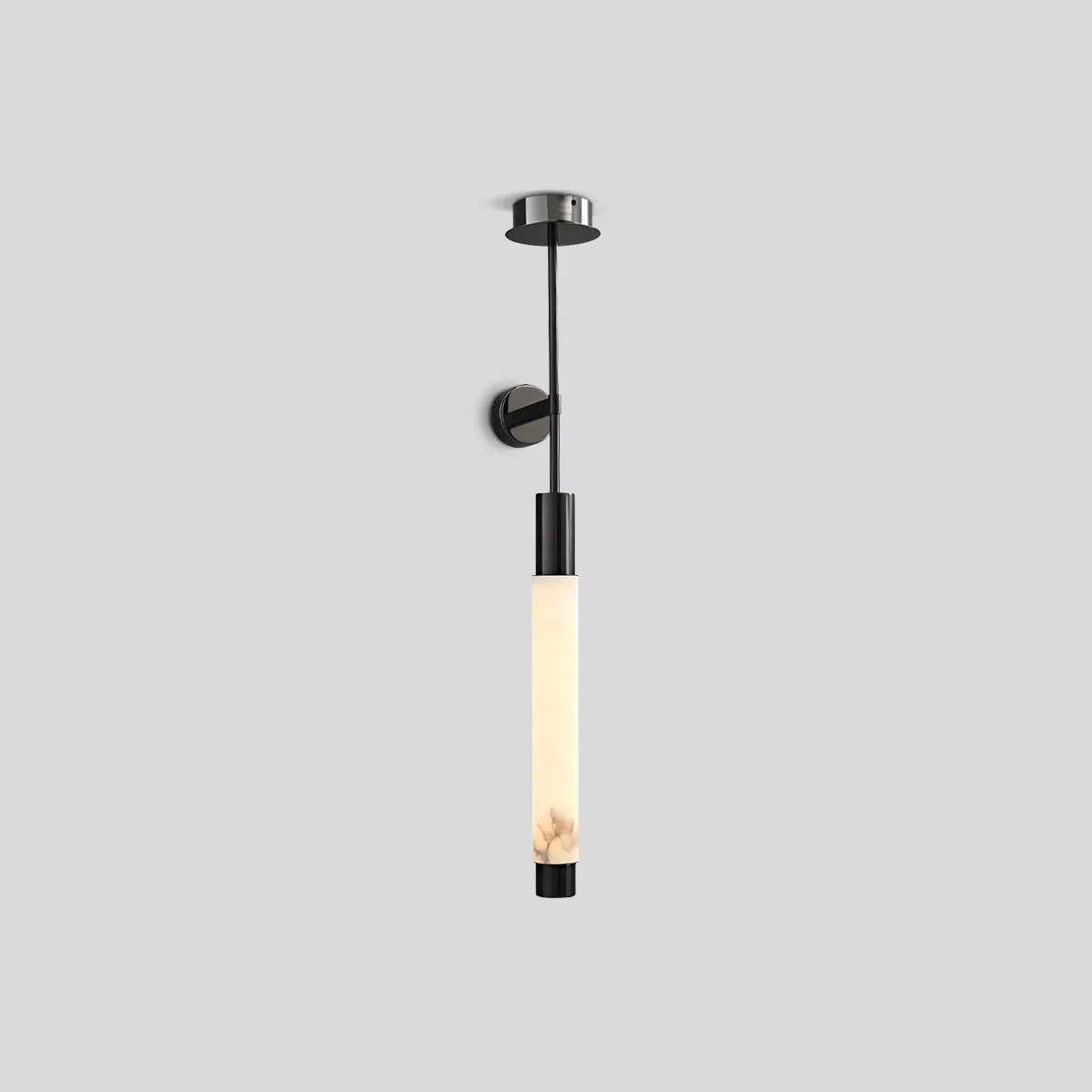 Modern Spanish Alabaster Long Strip Wall Lamp Style B-2 Base Black